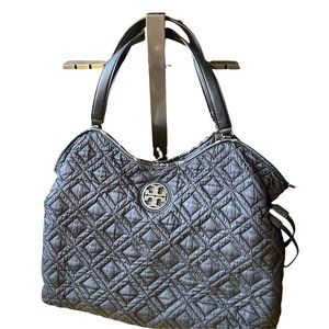 Tory Burch Black Fabric Diaper Bag